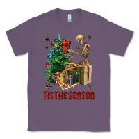 Lavender Skeleton tis the season Classic Tee - FaDigitalArtStudio