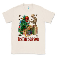 Natural Skeleton tis the season Classic Tee - FaDigitalArtStudio