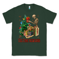 Sports Green Skeleton tis the season Classic Tee - FaDigitalArtStudio