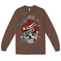 Chestnut freezing to death skull Long Sleeve Tee - FaDigitalArtStudio
