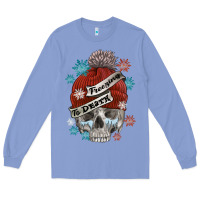 Colony Blue freezing to death skull Long Sleeve Tee - FaDigitalArtStudio