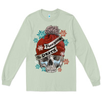 Matcha freezing to death skull Long Sleeve Tee - FaDigitalArtStudio