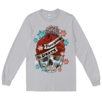 Moon Dust freezing to death skull Long Sleeve Tee - FaDigitalArtStudio