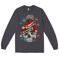 Smoke freezing to death skull Long Sleeve Tee - FaDigitalArtStudio