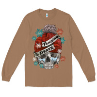 Toasted Coconut freezing to death skull Long Sleeve Tee - FaDigitalArtStudio