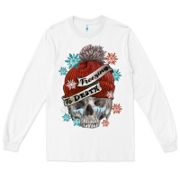 White freezing to death skull Long Sleeve Tee - FaDigitalArtStudio