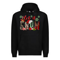 Black let it snow Premium Hoodie - MaliasSmallBusiness