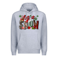Heather Grey let it snow Premium Hoodie - MaliasSmallBusiness