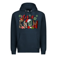 Navy let it snow Premium Hoodie - MaliasSmallBusiness