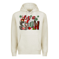 Oatmeal Heather let it snow Premium Hoodie - MaliasSmallBusiness