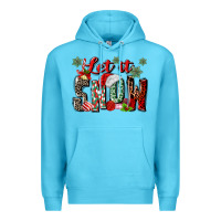 Ocean Blue let it snow Premium Hoodie - MaliasSmallBusiness