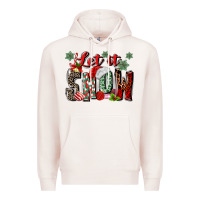 Pale Pink let it snow Premium Hoodie - MaliasSmallBusiness