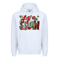 White let it snow Premium Hoodie - MaliasSmallBusiness
