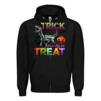 Black trick rawr treat Zipper Hoodie - BundleAndBundleShop