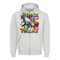Dove Grey trick rawr treat Zipper Hoodie - BundleAndBundleShop