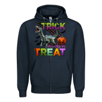 Navy trick rawr treat Zipper Hoodie - BundleAndBundleShop