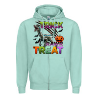 Seafoam trick rawr treat Zipper Hoodie - BundleAndBundleShop