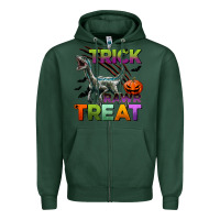 Sports Green trick rawr treat Zipper Hoodie - BundleAndBundleShop