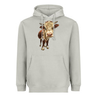 Moon Dust Hereford Heifer Heavyweight Hoodie - LillyAllenDesigns