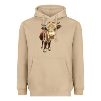 Mushroom Hereford Heifer Heavyweight Hoodie - LillyAllenDesigns