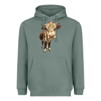 Sage Hereford Heifer Heavyweight Hoodie - LillyAllenDesigns