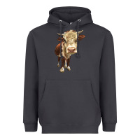 Smoke Hereford Heifer Heavyweight Hoodie - LillyAllenDesigns