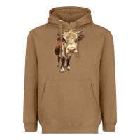 Toasted Coconut Hereford Heifer Heavyweight Hoodie - LillyAllenDesigns