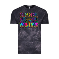 Cloud Black be careful who you hate it could be someone you lo Vintage Tee - Zillion Design Studio