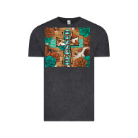Vintage Black blessed cross Vintage Tee - BarkalooDesign