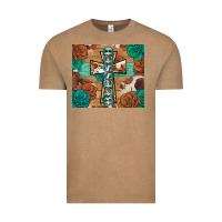 Vintage Coffee blessed cross Vintage Tee - BarkalooDesign