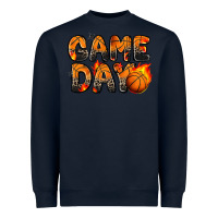 Navy game day basketball leopard Heavyweight Sweatshirt - Zillion Design Studio