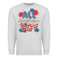 Dove Grey all american boy Premium Sweatshirt - MaliasSmallBusiness