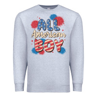 Heather Grey all american boy Premium Sweatshirt - MaliasSmallBusiness