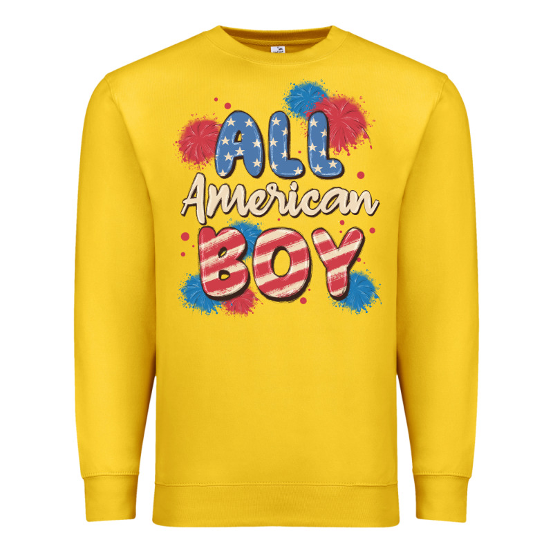 All American Boy Premium Sweatshirt by MaliasSmallBusiness | Teevron