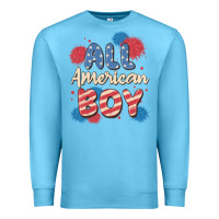 Ocean Blue all american boy Premium Sweatshirt - MaliasSmallBusiness