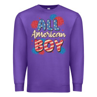 Purple all american boy Premium Sweatshirt - MaliasSmallBusiness