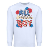 White all american boy Premium Sweatshirt - MaliasSmallBusiness