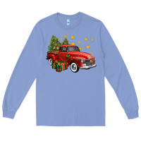 Colony Blue christmas truck Long Sleeve Tee - FaDigitalArtStudio