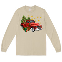 Mushroom christmas truck Long Sleeve Tee - FaDigitalArtStudio