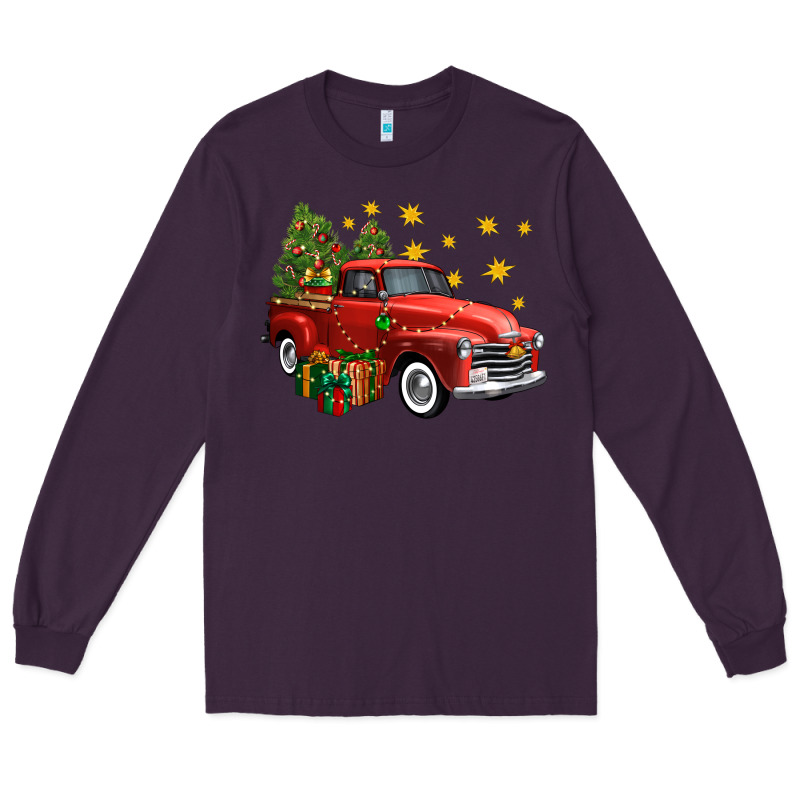 Christmas Truck Long Sleeve Tee by FaDigitalArtStudio | Teevron