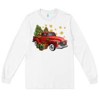White christmas truck Long Sleeve Tee - FaDigitalArtStudio