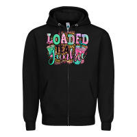 Black loaded tea junkie Zipper Hoodie - Jasminsmagicworld