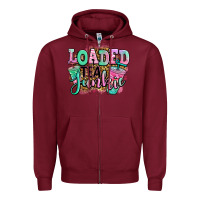 Burgundy loaded tea junkie Zipper Hoodie - Jasminsmagicworld