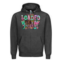 Charcoal Heather loaded tea junkie Zipper Hoodie - Jasminsmagicworld