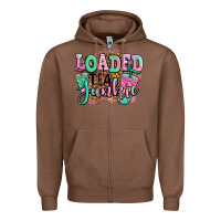 Chestnut loaded tea junkie Zipper Hoodie - Jasminsmagicworld