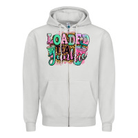 Dove Grey loaded tea junkie Zipper Hoodie - Jasminsmagicworld