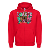 Red loaded tea junkie Zipper Hoodie - Jasminsmagicworld