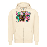 Sandshell loaded tea junkie Zipper Hoodie - Jasminsmagicworld