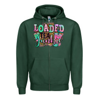Sports Green loaded tea junkie Zipper Hoodie - Jasminsmagicworld