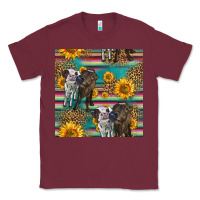 Burgundy two cute heifers seamless pattern Classic Tee - HRA Design Shop